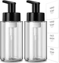 Foaming Soap Dispenser, 10 oz/300ml Foaming Hand Soap Dispenser, 2 Pack Glass by RYTOXILOBrightenUpYourHome