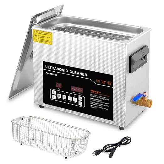 Ultrasonic Cleaner 6L Dual-Frequency Professional Digital Stainless Steel by ACMESONICUltrasonicCleaner