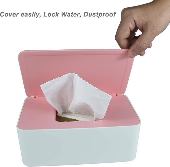 Diaper Wipes Dispenser, Tissue Storage Box Case, Wet Wipe Dispenser Holder - Image 4