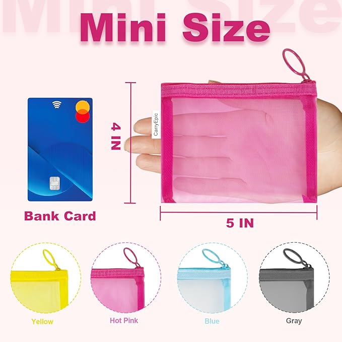 Mini Mesh Pouches, Small Mesh Bags - Image 2