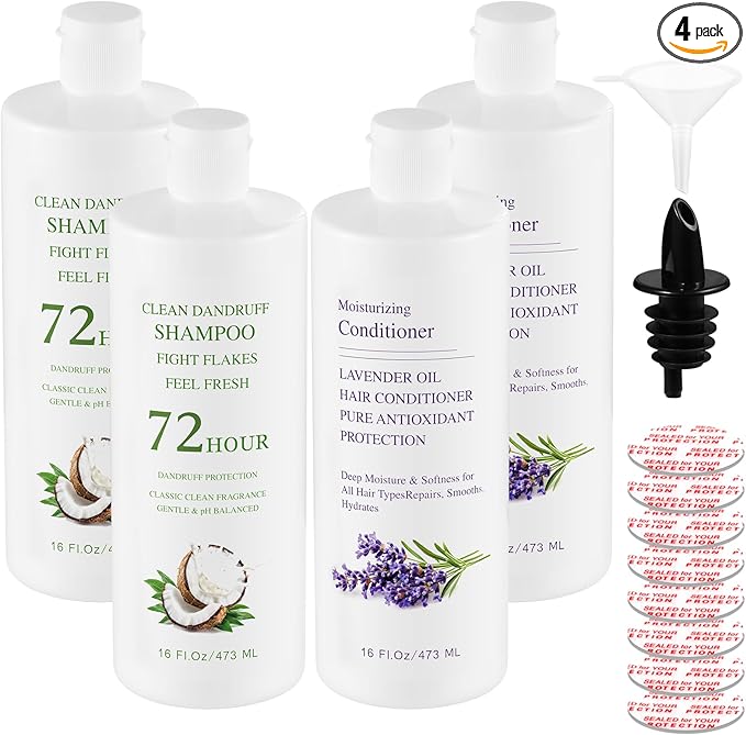 Cruise Empty Shampoo Bottles: 56oz in Total Leak-Proof by Unknown