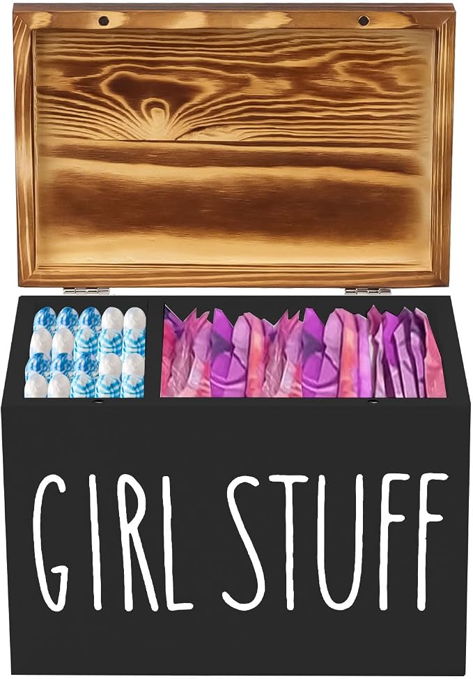 Tampon Holder for Bathroom, Feminine Product Organizer Pad Case - Image 6