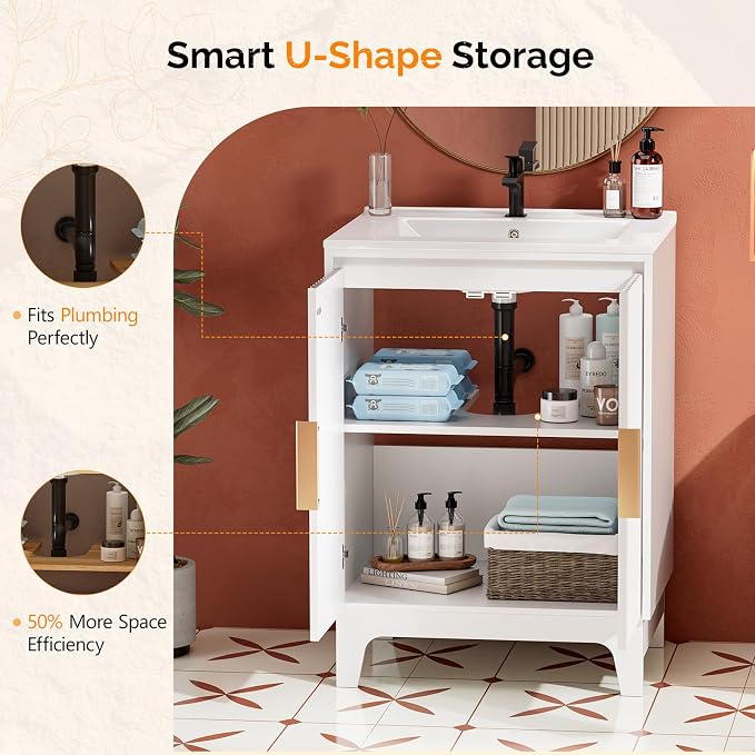 VINGLI 24 Inch Bathroom Vanity - Image 3