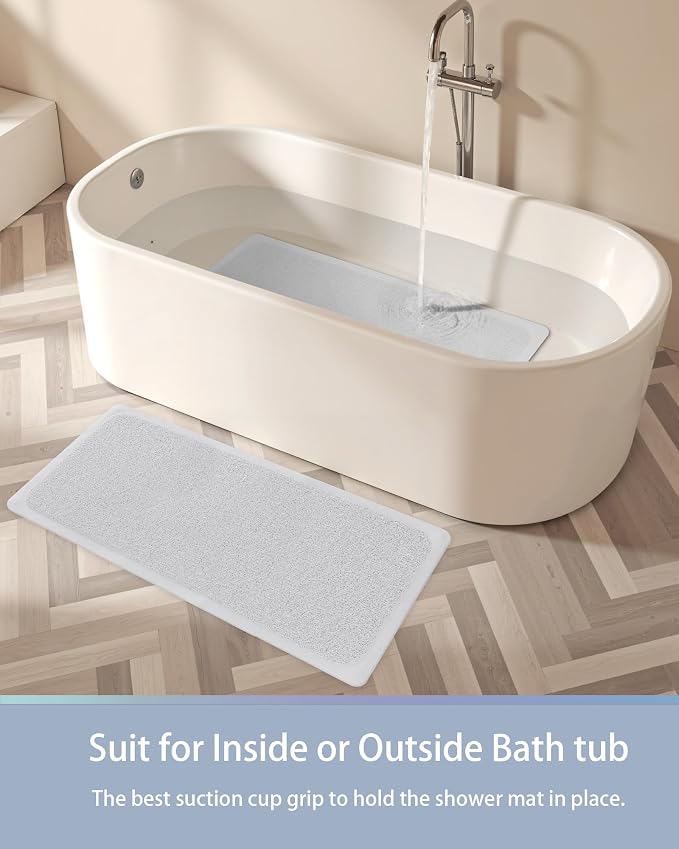 Mecko Non Slip Shower Mats, 16x40 Inch, Anti-Slip Bathtub Mats - Image 7