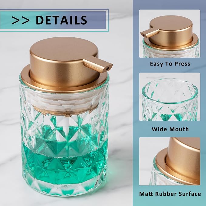 Bathroom Glass Soap Dispenser - Image 9