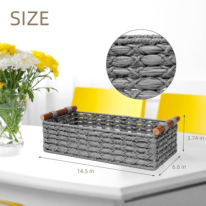 Small Storage Basket Wicker Baskets - Image 2