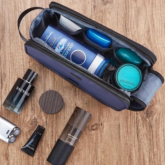 ZEEMO Travel Toiletry Bag for Men, Medium Water-Resistant Double-Sided - Image 6