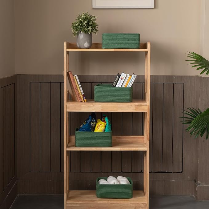 4 Pack Small Storage Shelf Baskets - Image 2