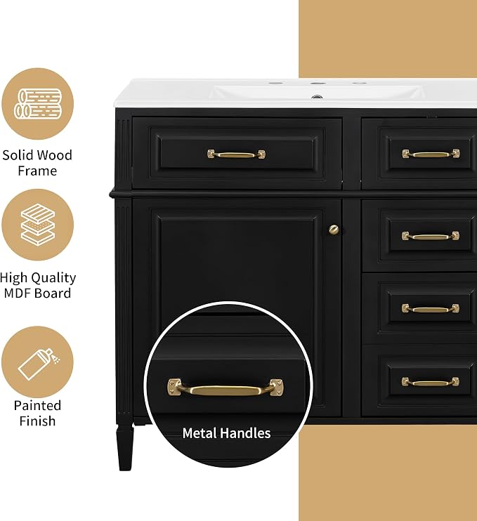 Harper & Bright Designs 36" Bathroom Vanity - Image 8