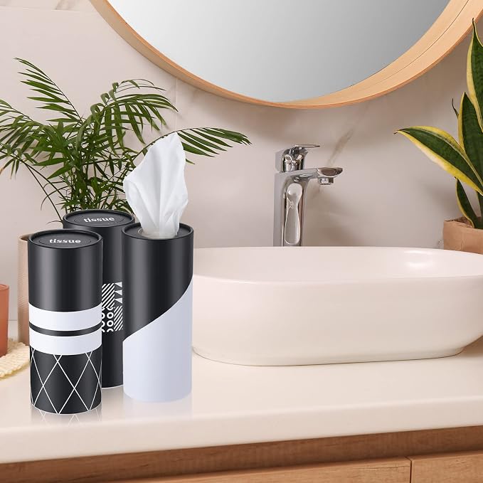 Outus 12 Pcs Geometric Car Tissues Cylinder Holder - Image 6