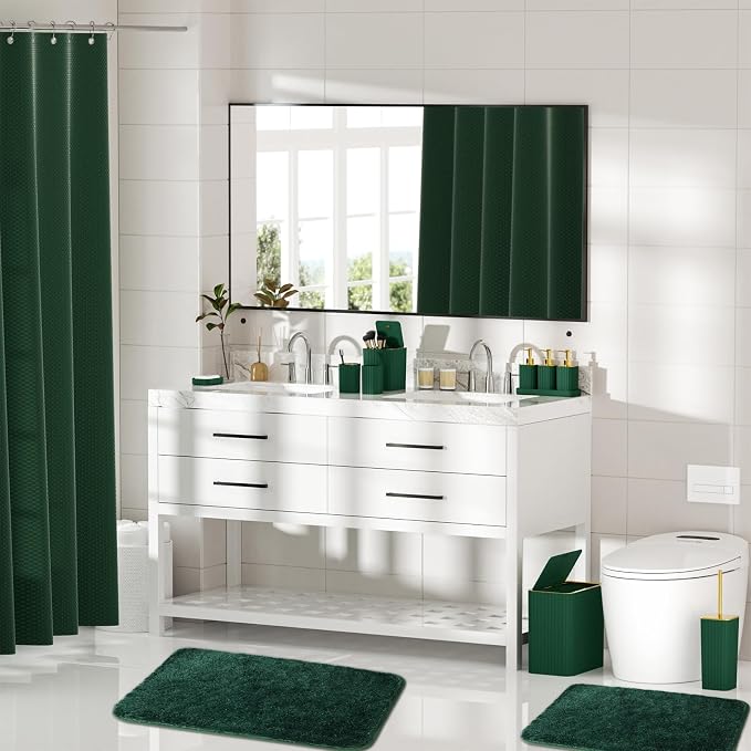 Bathroom Sets with Shower Curtain and Rugs - Image 2