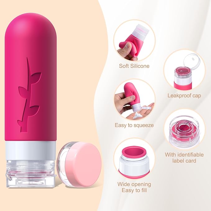 Travel Bottles for Toiletries, Tsa Approved Silicone Containers for Toiletries - Image 3