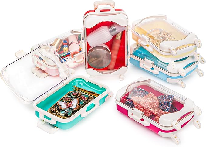 Yopay 12 Pack Mini Suitcase Candy Box, Tiny Gift Packaging Box - Image 3