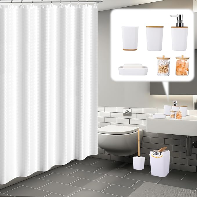 White Bathroom Sets Accessories - Image 7