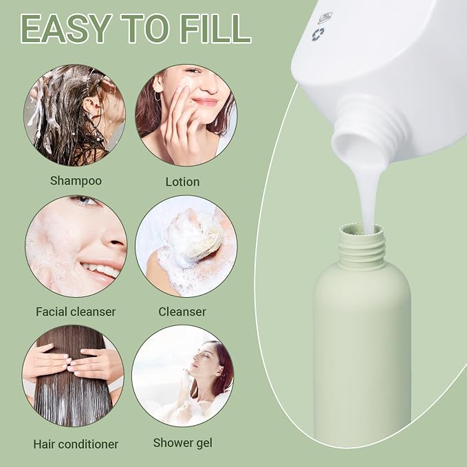 8.8oz Travel Essentials Shampoo Bottles - Image 2