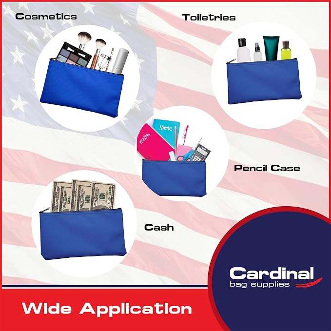 Multipack of 2 Compact Zipper Cloth Pouches, Zipper Bag, Travel Toiletry - Image 4