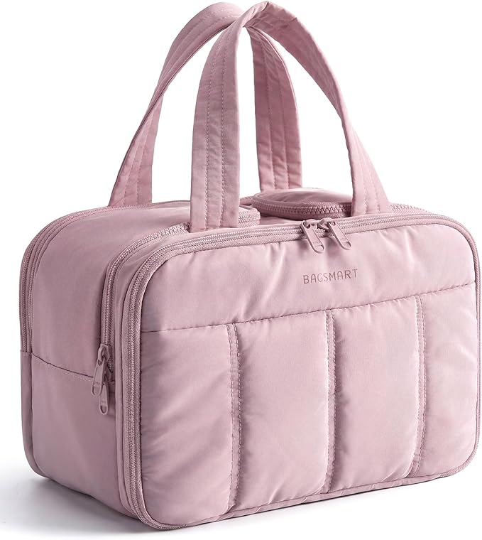 BAGSMART Travel Toiletry Bag, Puffy Large Toiletry Bag by BAGSMART