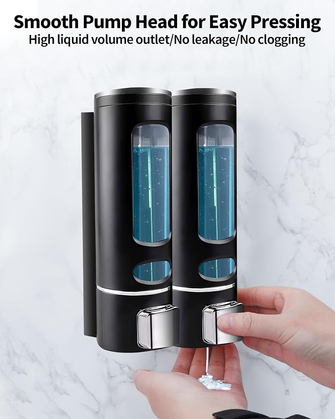Shampoo and Conditioner Dispenser - 800ML Wall-Mounted Shower Shampoo Dispenser - Image 7