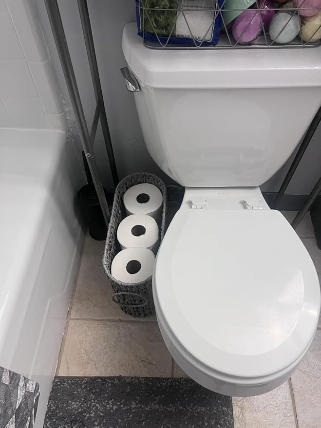 Toilet Paper Storage, Narrow Toilet Paper Basket - Image 2
