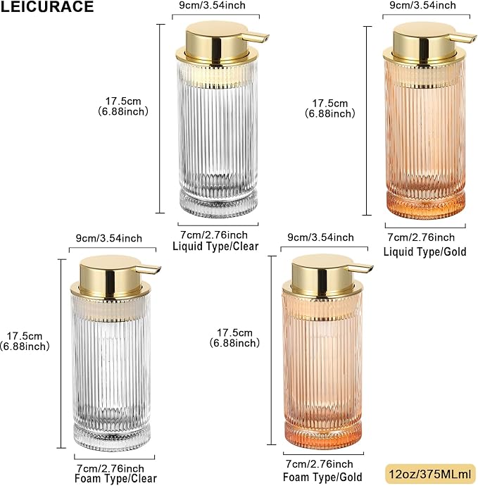 Glass Foam Soap Dispenser, Refillable Faming Dispenser - Image 8