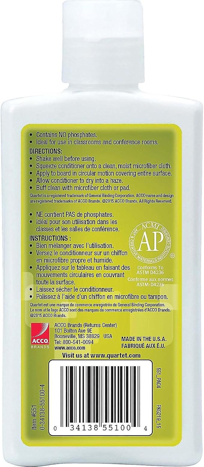 Quartet 551 Whiteboard Conditioner/Cleaner - Image 3