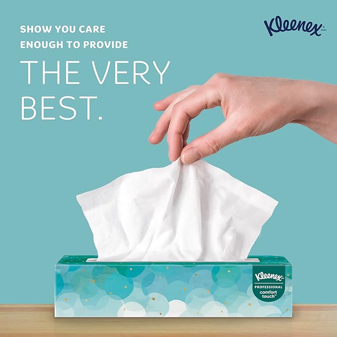 Kleenex Professional Facial Tissue, Flat Boxed Format, Designed - Image 4