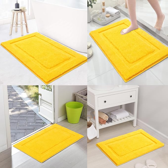 SHACOS Super Soft Bathroom Rugs Set of 2 Pieces 20x32 inch Non Slip Fluffy - Image 8
