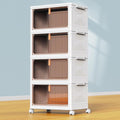 4 Tier Plastic Storage Bins by YFXCVSL