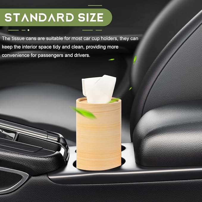 4 PCS Car Tissue Holder, Quick Convenient Refill Cylinder Facial Tissue Holder - Image 4
