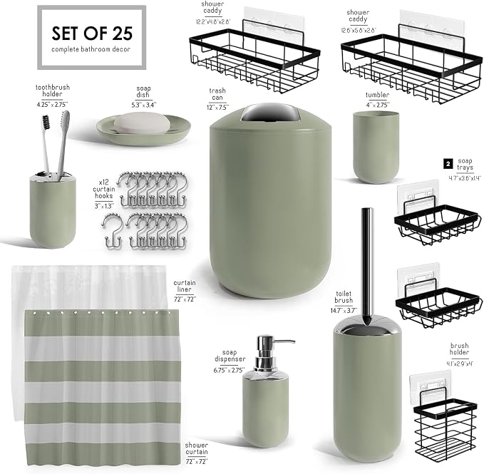 Clara Clark Bathroom Accessories Set - Image 2