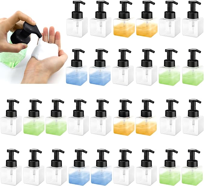 8.5 oz Foaming Soap Dispenser Plastic Foaming Pump Bottle, Refillable Dispenser by Unknown