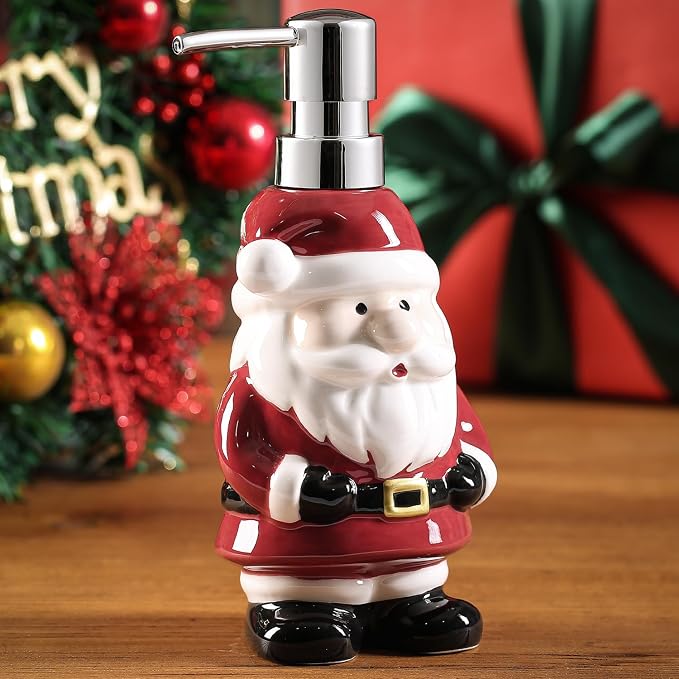 Merry Christmas Bathroom Accessories Set 4 Pieces Toothbrush Holder Soap - Image 7