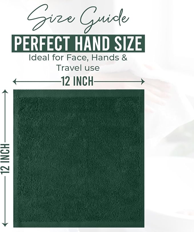 DAN RIVER 12 Pack Wash Cloths for Showering - Image 2