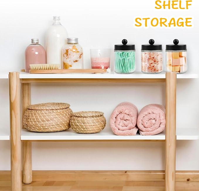 4 Pack Glass Apothecary Jars - Image 3