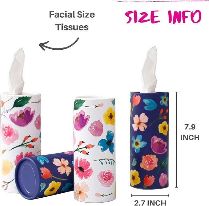Small Car Tissues Holder with Facial Tissues - Image 2