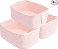 Small Woven Storage Baskets 13“X9”X5“ Decorative Rope Bins by XUANGUO