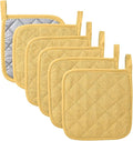 Kitchen Pot Holders Set Heat Resistant Pure Cotton Potholders Kit Trivets Large by KLNYOO