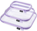 3 Pack Hard Sided Clear Zipper Case by Unknown