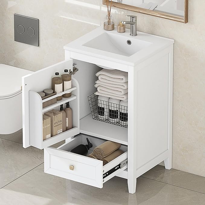 Bellemave 20-inch Solid Wood Bathroom Vanity by Bellemave