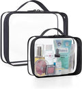 BAGSMART Clear Toiletry Bag, TSA Approved Travel Toiletry Bag Carry On Travel by BAGSMART