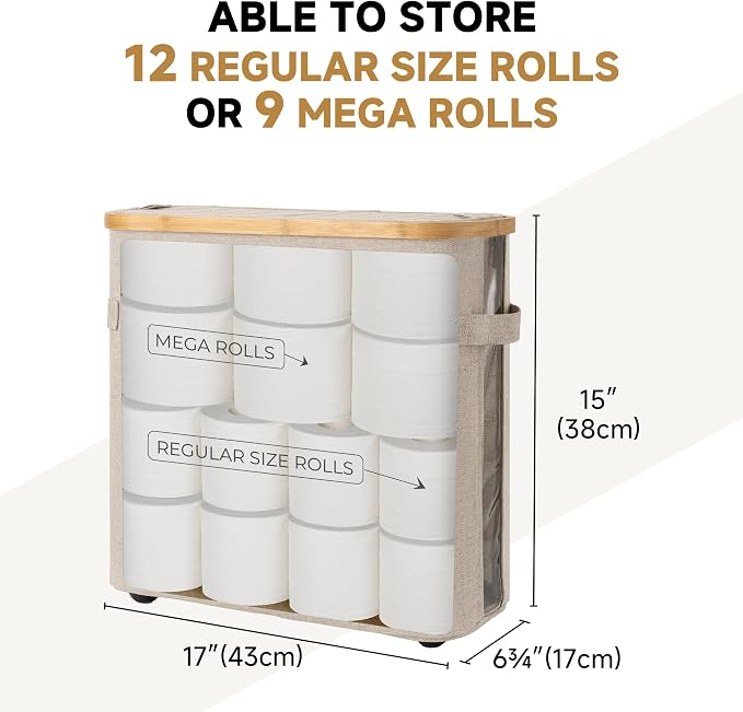 StorageWorks Toilet Paper Storage Baskets - Image 3