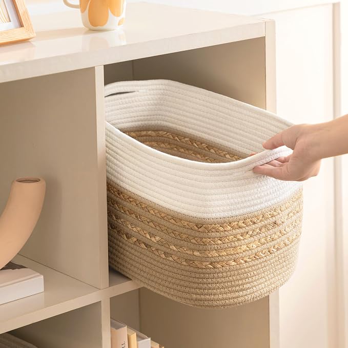 UBBCARE 4 Pack Baskets for Organizing, Woven Storage Baskets for Toys and Towel - Image 7
