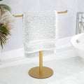 Gold Hand Towel Stand, T-Shape Hand Towel Holder by niffgaff