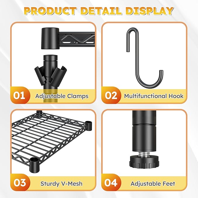 REIBII 2 Tier Mini Fridge Shelf - Image 6
