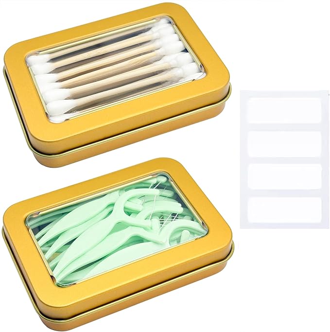 Cotton Swab Holder for Travel, Travel Floss Picks Case by Unknown
