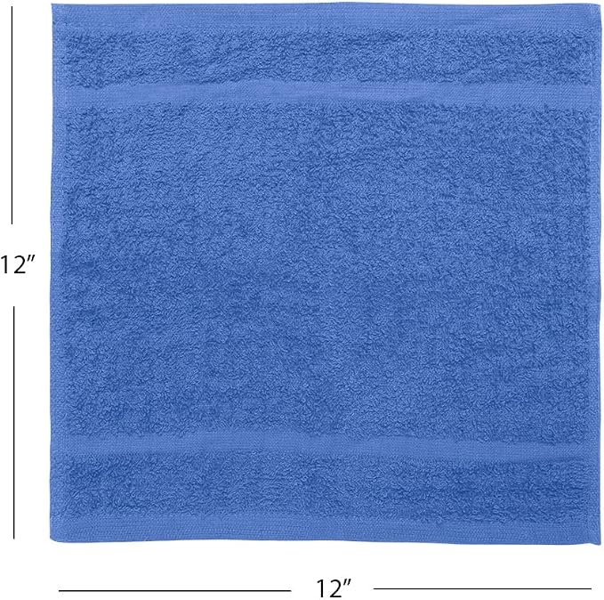 Avalon Towels Cotton Washcloths – Size 12x12 Inches, 100% Ring Spun Cotton - Image 8