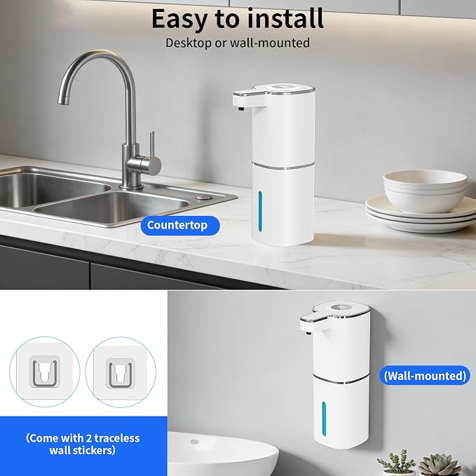 Automatic Liquid Soap Dispenser, Touchless Rechargeable Hand Soap Dispenser - Image 8