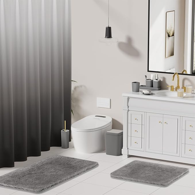 Grey Bathroom Accessories Set, Bathroom Sets - Image 2