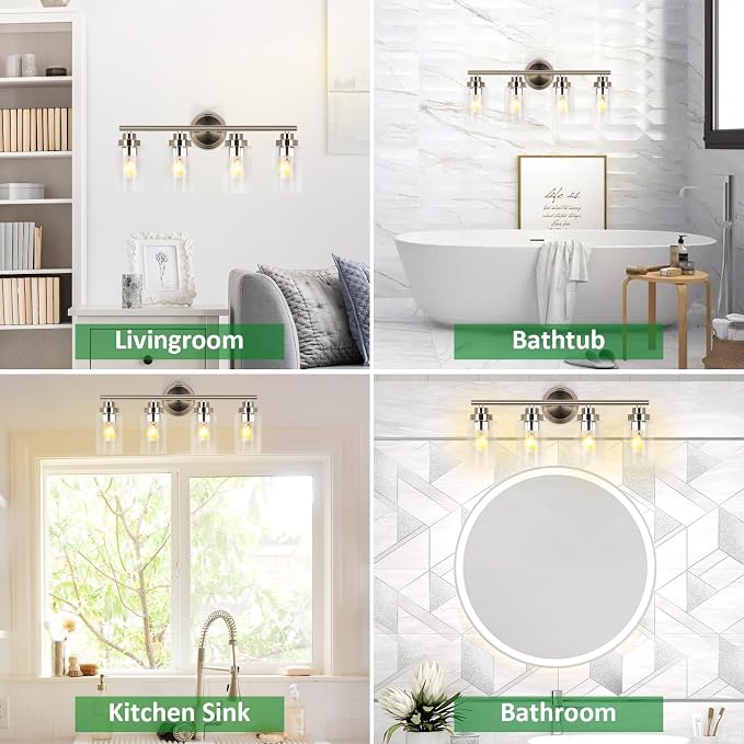 DLLT Bathroom Light Fixtures, Bath Vanity Light - Image 2