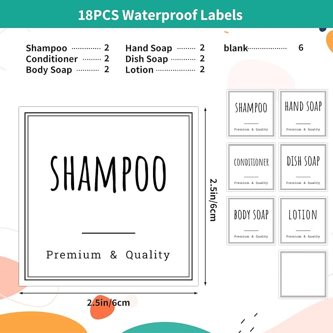 Segbeauty Bathroom Organization Labels - Image 2